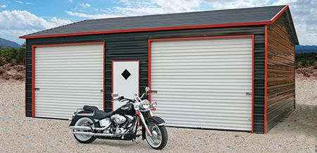 Gainesville, FL Metal Garage to Protect Motorcycle