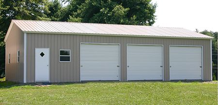 Triple Wide Metal Garage in Gainesville, Florida for Boat or RV Protection