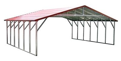 Steel Metal Triple Wide Carport Gainesville, Florida