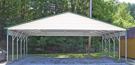 Triple Wide Carport, Boxed Eave, Gainesville, Florida