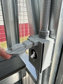 12x24 Greenhouse Light Switch Installation Gainesville FL, located in Gainesville, FL.