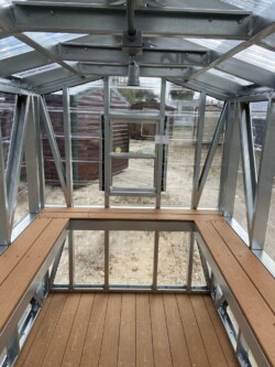 6x10 Greenhouse with Floor Shelves and Electric Gainesville FL, located in Gainesville, FL.